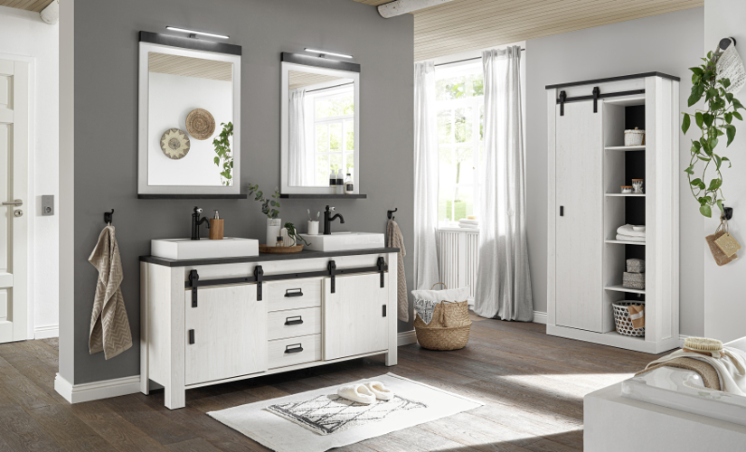 Badprogramm Stove wei� Pinie
