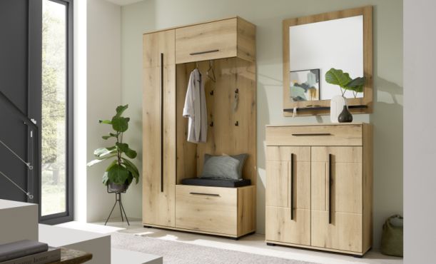 Garderobe Design-D Eiche