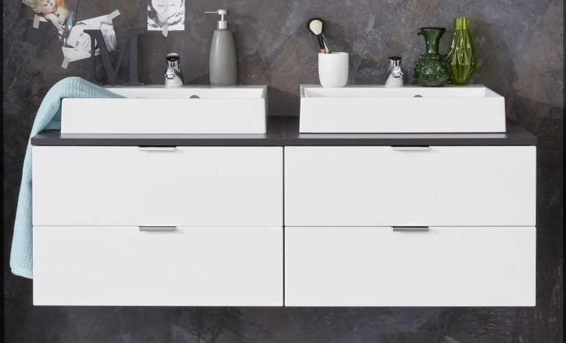 Waschbeckenunterschrank mit Waschbecken