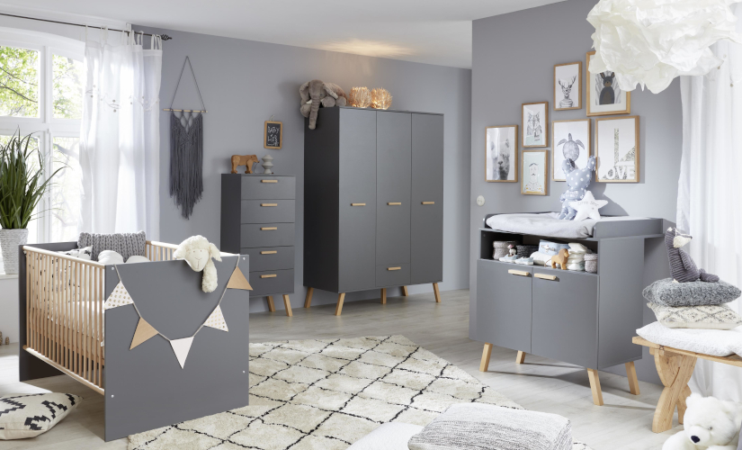Babyzimmer Svea in grau