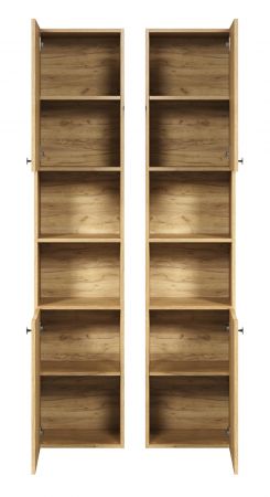 Badezimmer Hochschrank Feliz in Evoke Eiche Badschrank 40 x 186 cm