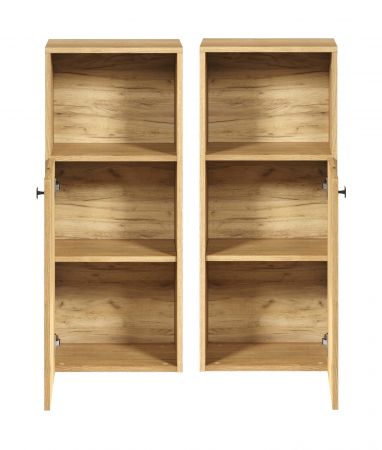 Badezimmer Kommode Feliz in Evoke Eiche Badschrank 40 x 95 cm