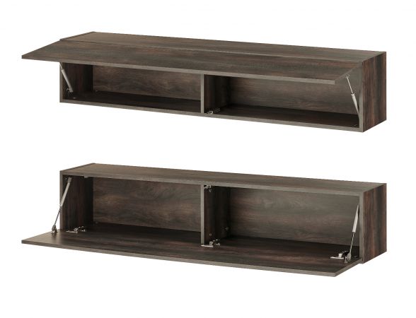 H�ngeschrank Piano in Thermo Eiche Wandschrank h�ngend 152 x 30 cm