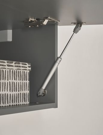 Wohnwand Piano in Thermo Eiche und grau Wohnkombination 3-teilig mit Soft-Close 300 x 200 cm