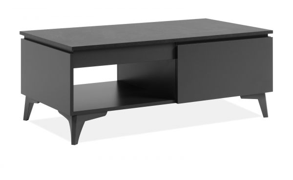 Couchtisch Visby in grau und Schiefer Beistelltisch 100 x 55 cm
