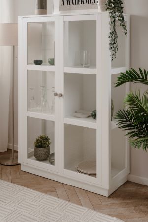 Highboard Blanverd in wei� Wohn- und Esszimmer Vitrine 100 x 150 cm