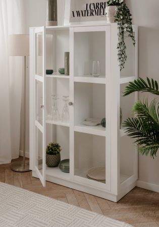 Highboard Blanverd in wei� Wohn- und Esszimmer Vitrine 100 x 150 cm