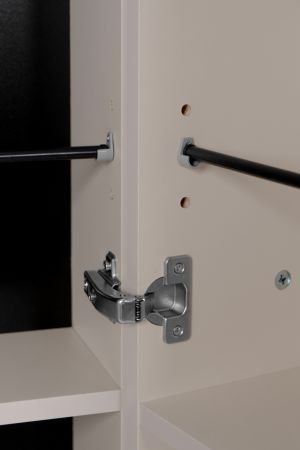 Schuhschrank Logu in Samt 74 x 182 cm, aufklappbar f�r 30 Paar Schuhe
