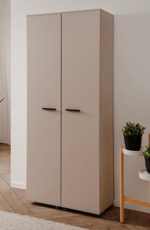 Schuhschrank Logu in Samt 74 x 182 cm, aufklappbar f�r 30 Paar Schuhe