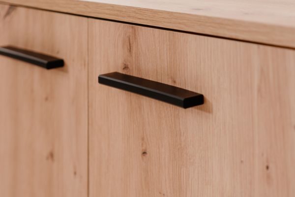 Schuhschrank Logu in Artisan Eiche 100 x 110 cm, aufklappbar f�r 24 Paar Schuhe