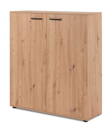 Schuhschrank Logu in Artisan Eiche 100 x 110 cm, aufklappbar f�r 24 Paar Schuhe