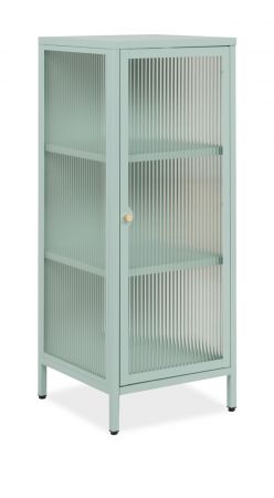 Metall Kommode Maram in mintgr�n Vitrine 40 x 102 cm
