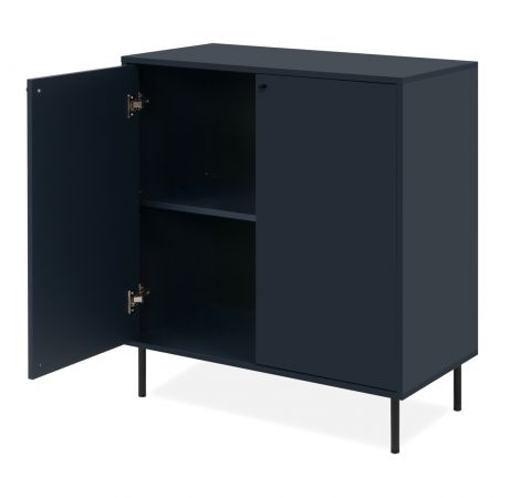 Kommode Barina in blau Wohn- und Esszimmer Sideboard 80 x 90 cm