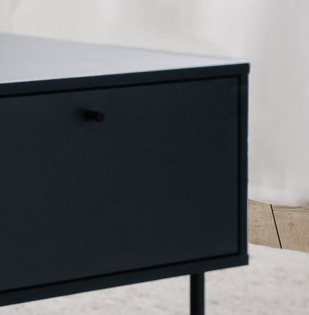 Couchtisch Barina in blau Beistelltisch mit Stauraum 110 x 60 cm