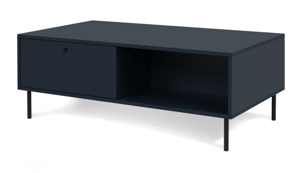 Couchtisch Barina in blau Beistelltisch mit Stauraum 110 x 60 cm