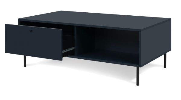 Couchtisch Barina in blau Beistelltisch mit Stauraum 110 x 60 cm