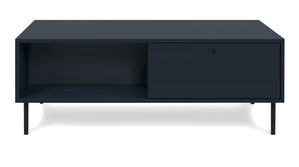 Couchtisch Barina in blau Beistelltisch mit Stauraum 110 x 60 cm