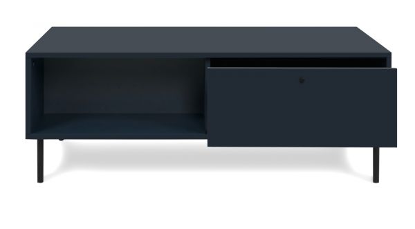 Couchtisch Barina in blau Beistelltisch mit Stauraum 110 x 60 cm