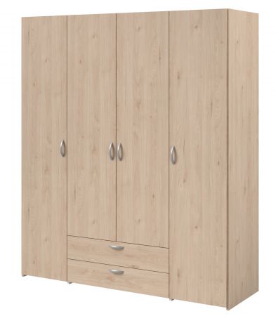 Kleiderschrank Enjour in Jackson Eiche Dreht�renschrank 4-t�rig 160 x 185 cm