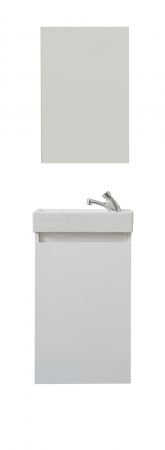 Badm�bel komplett Set Winny in wei� inkl. Waschbecken und Spiegel Breite 40 cm