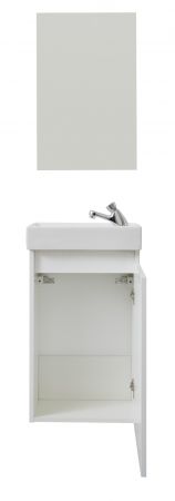 Badm�bel komplett Set Winny in wei� inkl. Waschbecken und Spiegel Breite 40 cm
