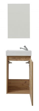 Badm�bel komplett Set Winny in Artisan Eiche inkl. Waschbecken und Spiegel Breite 40 cm
