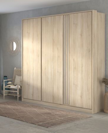 Parisot Schlafzimmer komplett Set Escale24 in Eiche japanisch Bett 160 x 200 cm