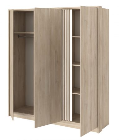 Parisot Schlafzimmer komplett Set Escale24 in Eiche japanisch Bett 160 x 200 cm