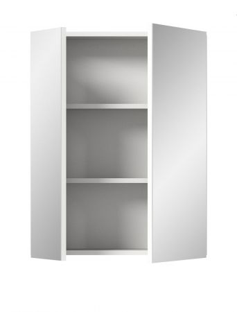 Badezimmer Spiegelschrank Larik in wei� 2-t�rig 60 x 77