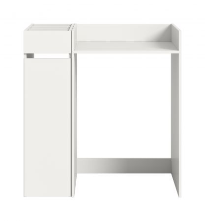 Waschmaschinenumbau Set Flexy in wei� 2-teilig �berbauschrank und Anstellregal