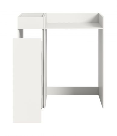 Waschmaschinenumbau Set Flexy in wei� 2-teilig �berbauschrank und Anstellregal