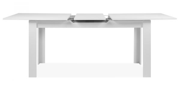 Esstisch Finham in wei� Tisch mit Liftauszug 160 / 200 x 80