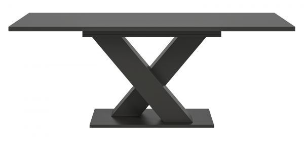 Esstisch Home-X in grau Tisch ausziehbar 150 - 190 cm