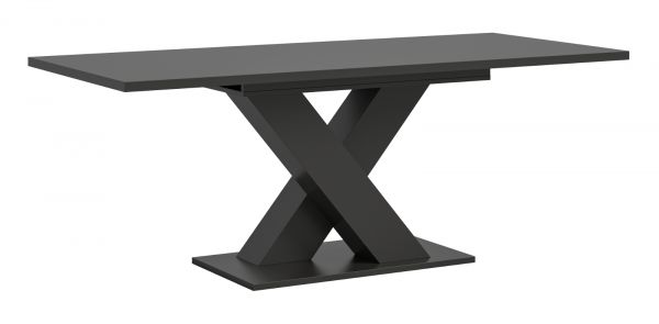 Esstisch Home-X in grau Tisch ausziehbar 150 - 190 cm