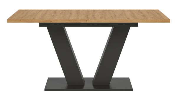 Esstisch Home-X in Artisan Eiche und grau Tisch ausziehbar 150 - 190 cm