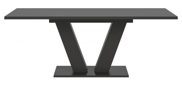 Esstisch Home-X in grau Tisch ausziehbar 150 - 190 cm
