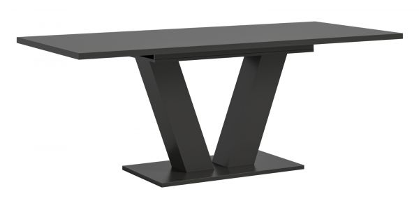 Esstisch Home-X in grau Tisch ausziehbar 150 - 190 cm