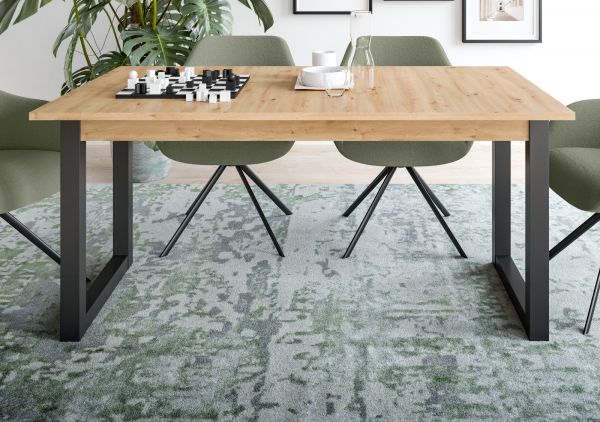 Esstisch Eldon in Artisan Eiche und grau Tisch ausziehbar 150 - 190 cm