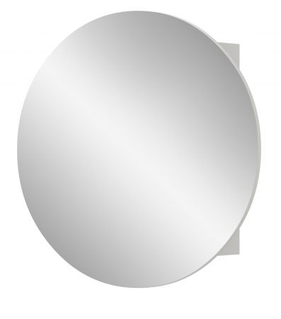 Badezimmer Spiegelschrank Roove in wei� Badschrank rund, Soft-Close-Funktion