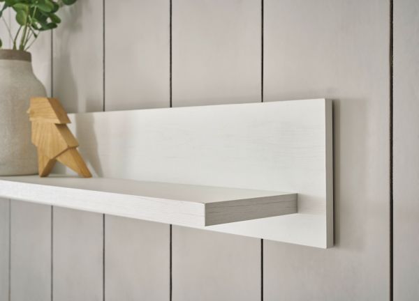 Wandboard Fiastra in wei� Pinie Landhaus Wandregal 150 cm