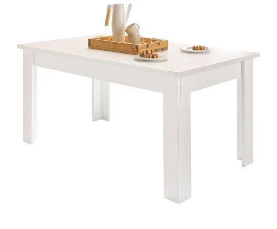 Esstisch Fiastra in wei� Pinie Landhaus Tisch 160 x 90 cm