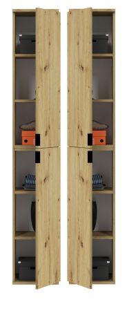 Schuhschrank Line-Up in Artisan Eiche Flurschrank 30 x 193 cm