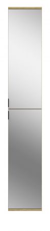 Schuhschrank Line-Up in Artisan Eiche Flurschrank mit Spiegel 30 x 193 cm