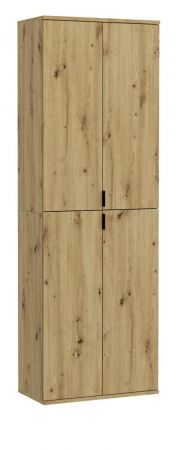 Garderobenschrank Line-Up in Artisan Eiche Schuhschrank 61 x 193 cm