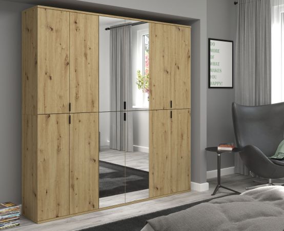 Garderobenschrank Line-Up in Artisan Eiche Schuhschrank 61 x 193 cm