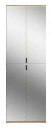 Garderobenschrank Line-Up in Artisan Eiche Schuhschrank mit Spiegel 61 x 193 cm