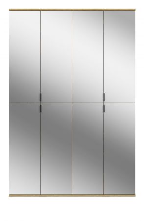 Garderobenschrank mit Spiegel Line-Up in Artisan Eiche Mehrzweckschrank 122 x 193 cm