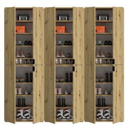 Garderobe und Kleiderschrank Line-Up in Artisan Eiche Mehrzweckschrank 183 x 193 cm