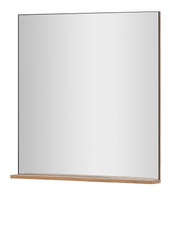 Garderobenspiegel Center in Wotan Eiche Wandspiegel mit Ablage 75 x 80 cm