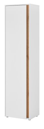 Schuhschrank Center in wei� und Wotan Eiche Flurschrank 50 x 200 cm